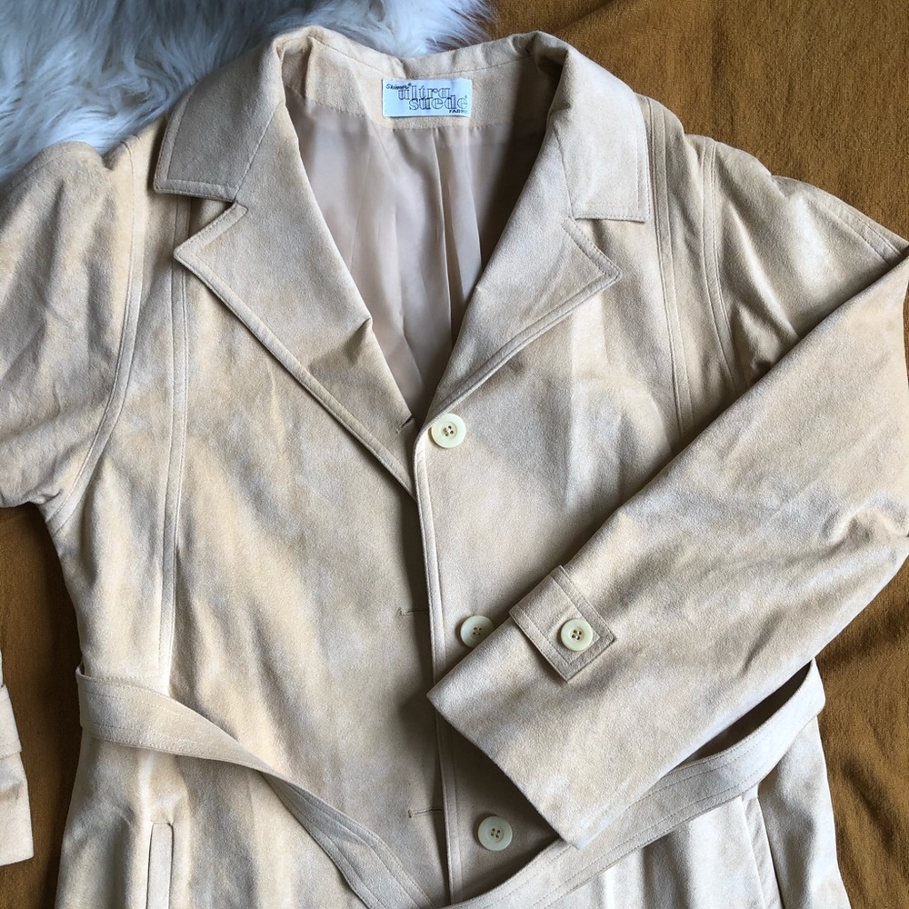 Vintage Count Romi 1970s UltraSuede trench